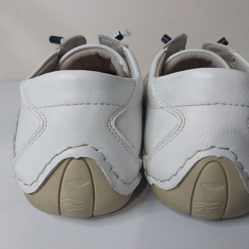 Salkin  Handmade White Leather Men's Sneakers Size 40 - Picture 9 of 11